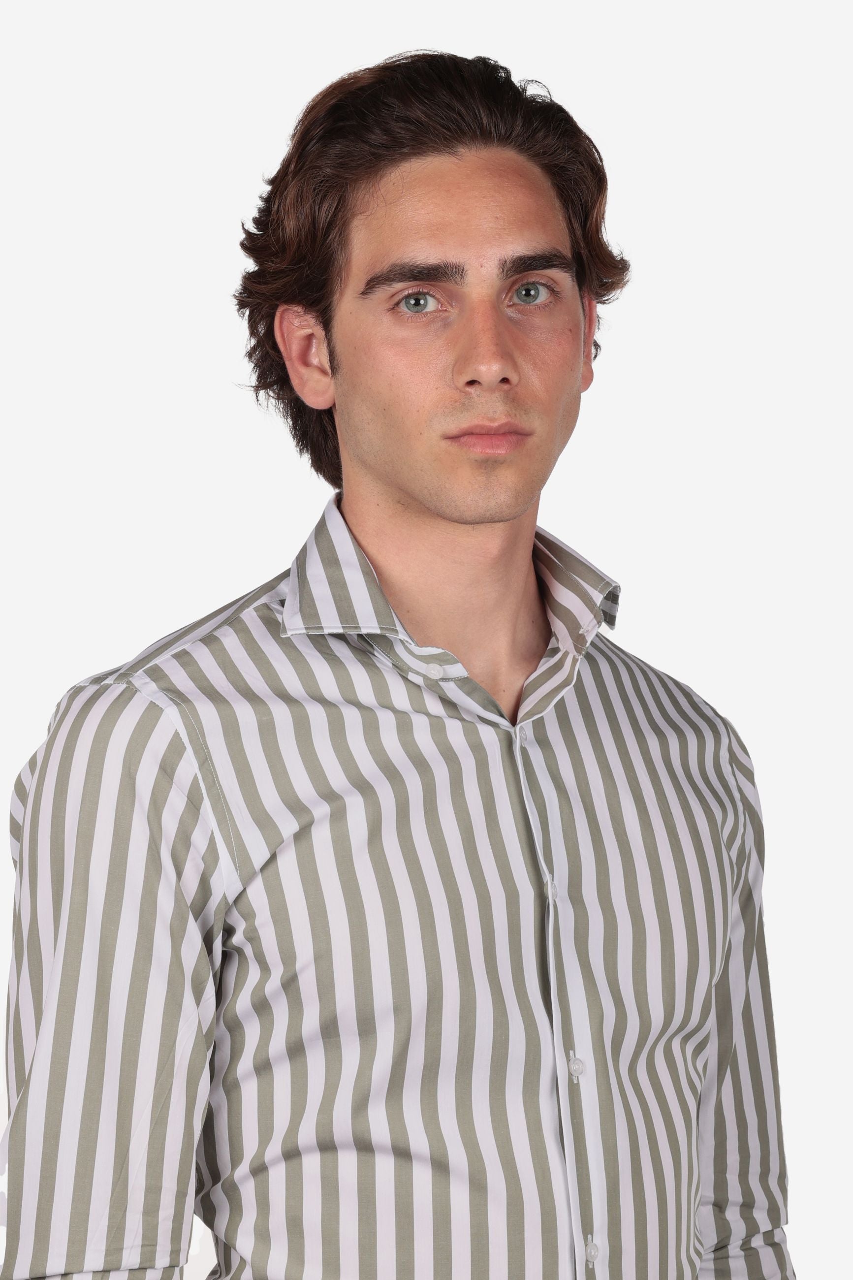 Camicia 100% cotone riga maxi