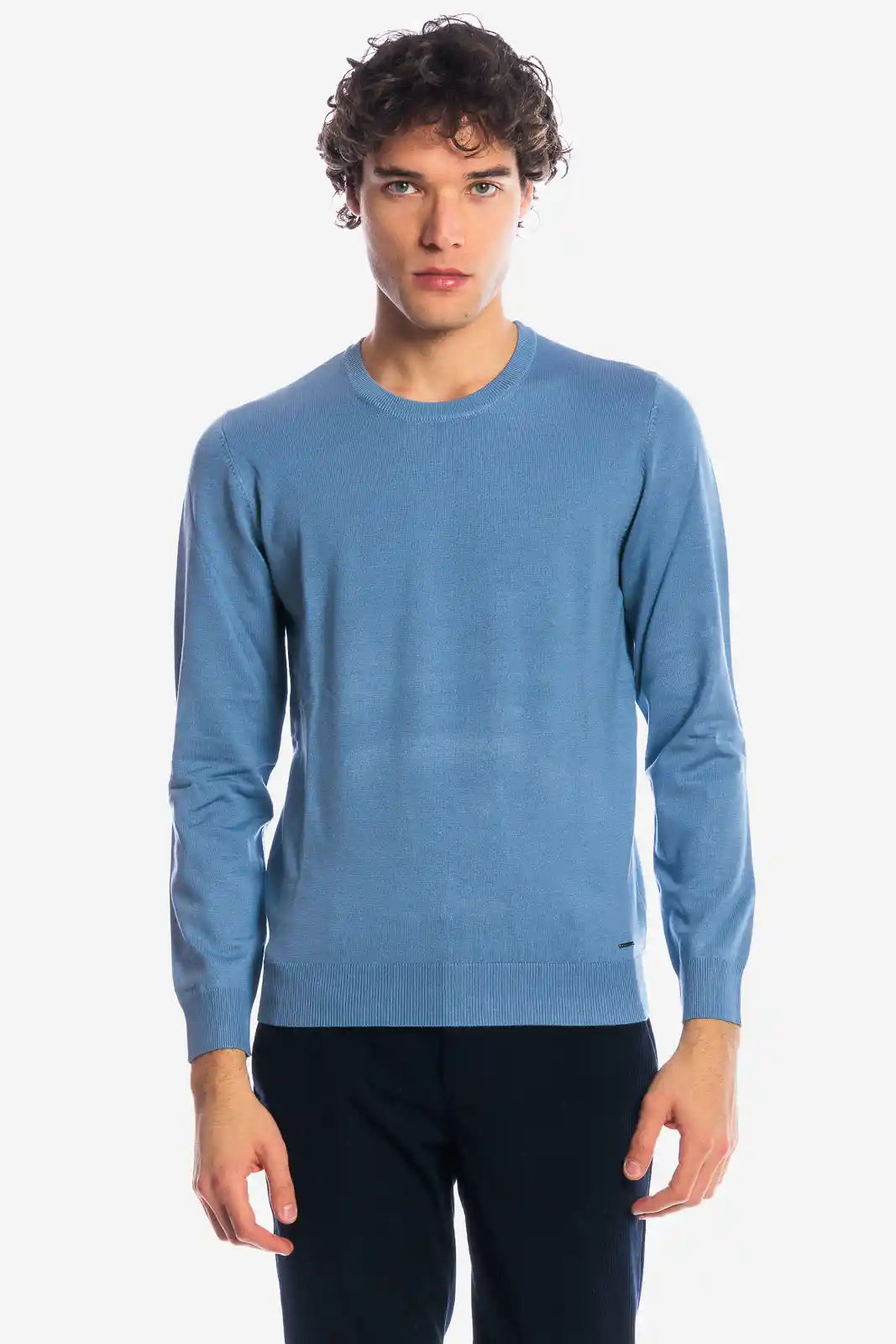 Maglia girocollo in viscosa