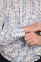 Camicia facile stiro a fantasia petali