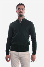Maglia con zip in viscosa