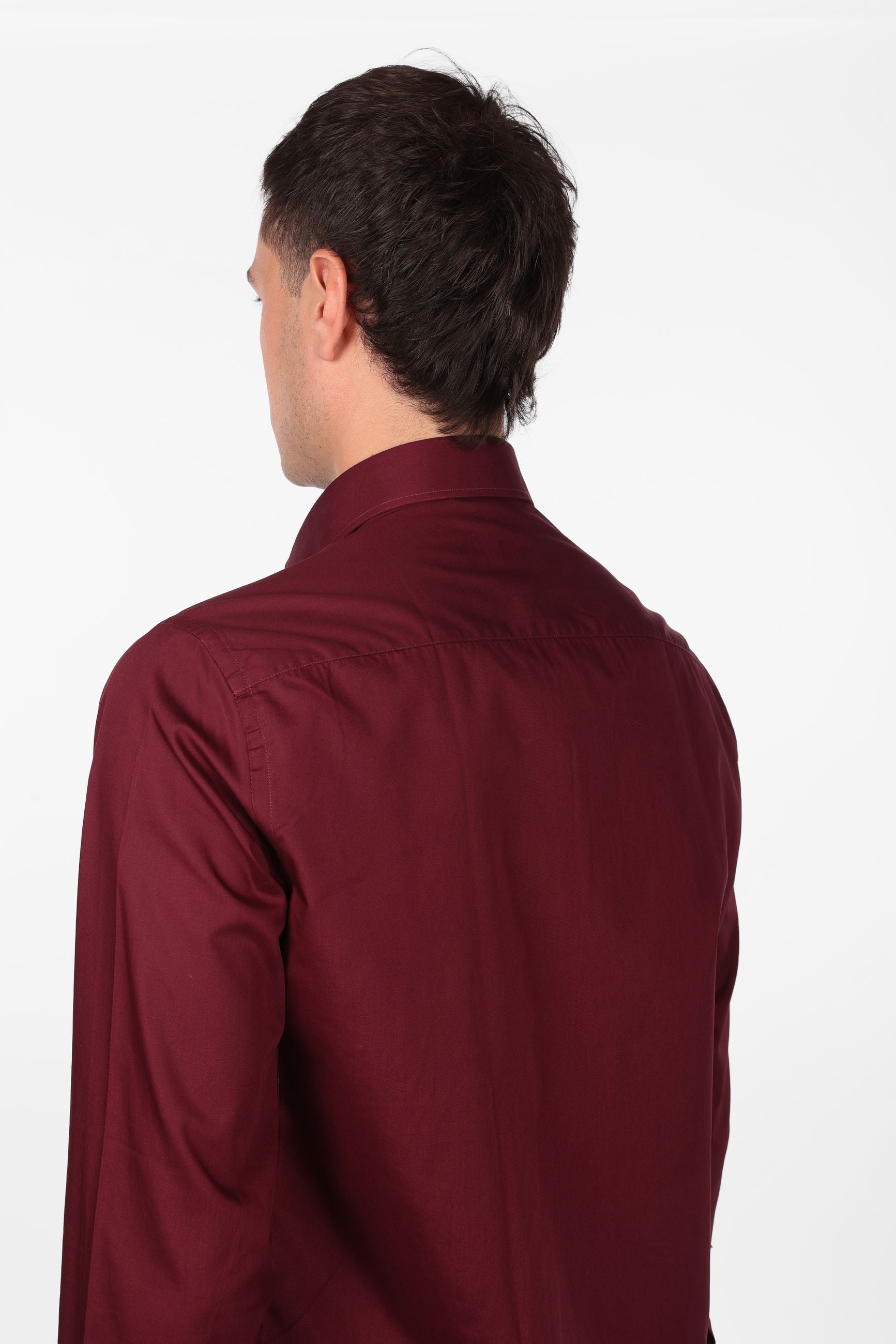 Camicia 100% cotone tinta unita