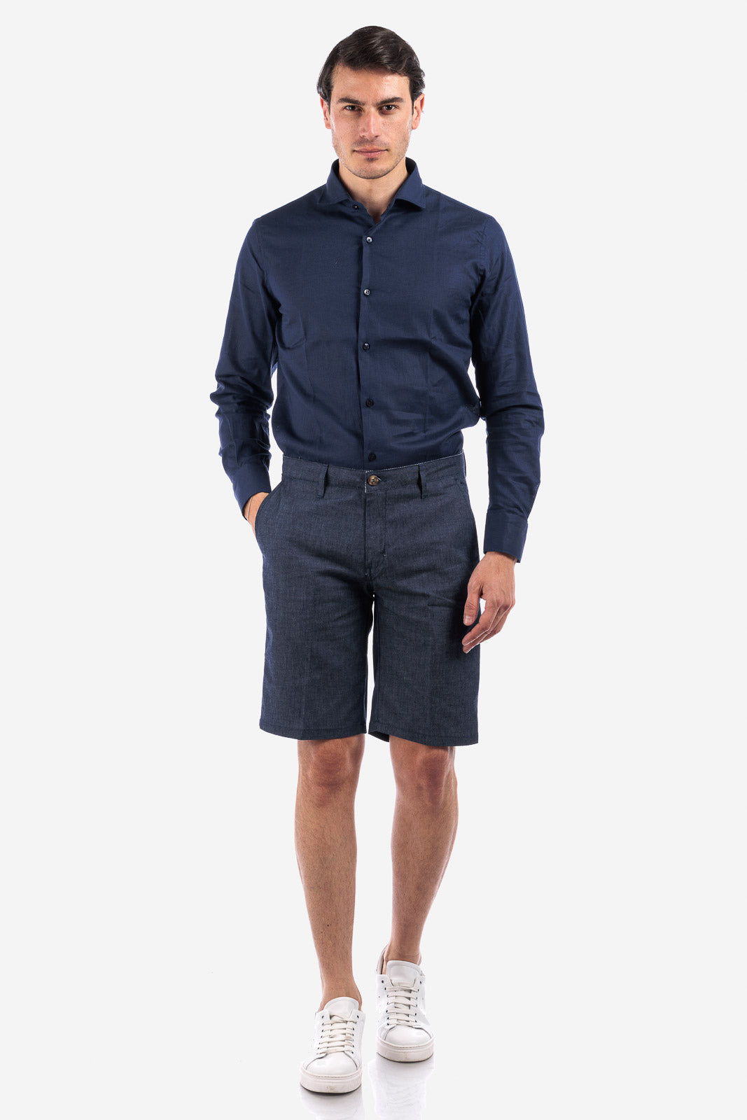 Camicia 100% lino in tinta unita di Sorrento