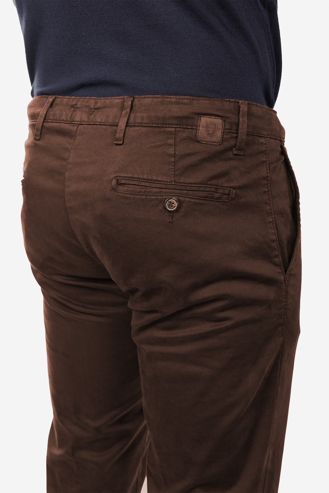 Pantalone in raso di cotone caldo