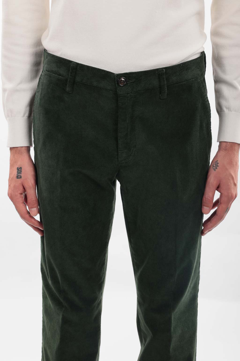 Pantalone in caldo cotone velluto