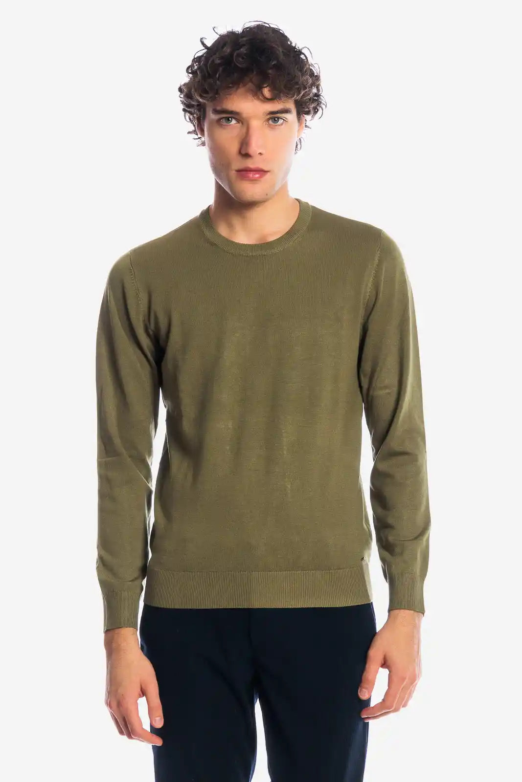 Maglia girocollo in viscosa