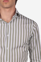 Camicia 100% cotone riga maxi