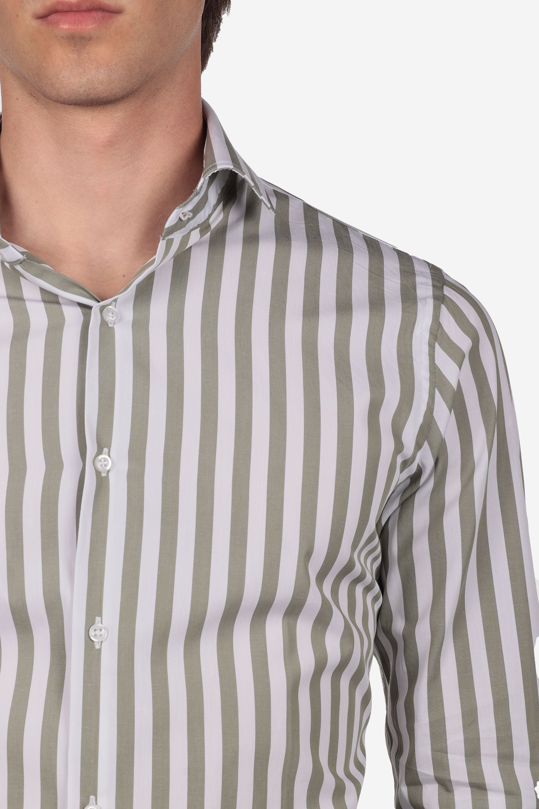 Camicia 100% cotone riga maxi