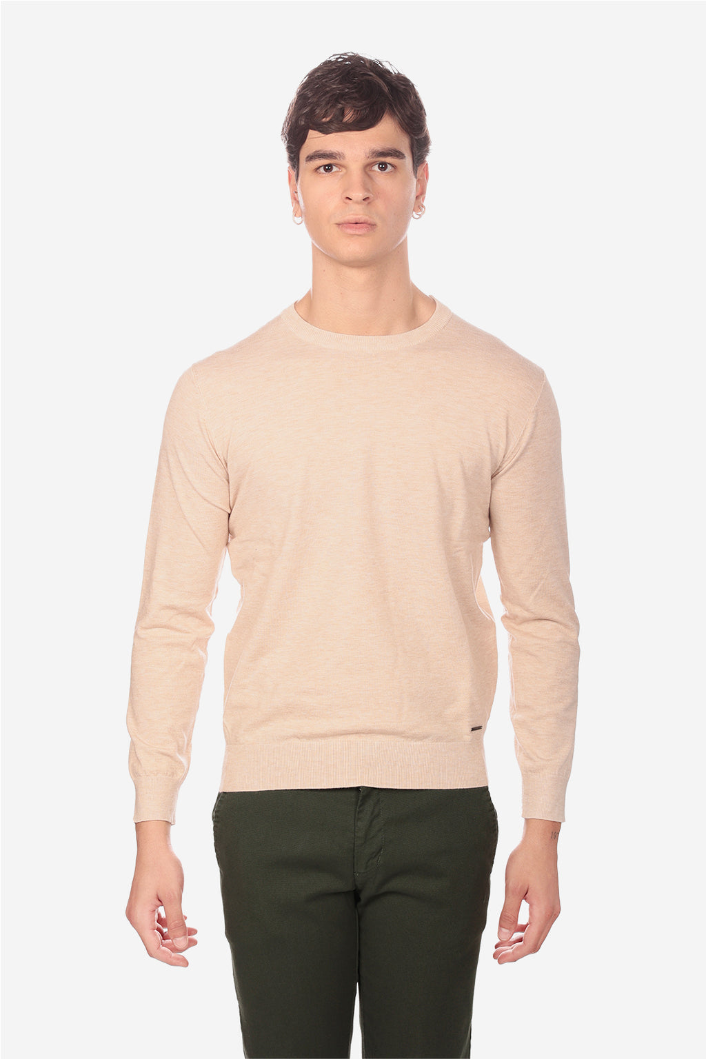 Maglia girocollo in viscosa