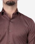 CAMICIA 100% COTONE FACILE STIRO CON FANTASIA LABIRINTO