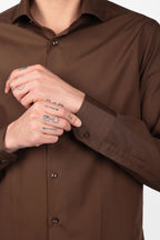 Camicia 100% cotone tinta unita