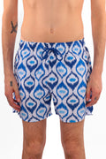 Costume a pantaloncino fantasia atmosfera mediterranea