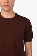 Maglia girocollo tinta unita
