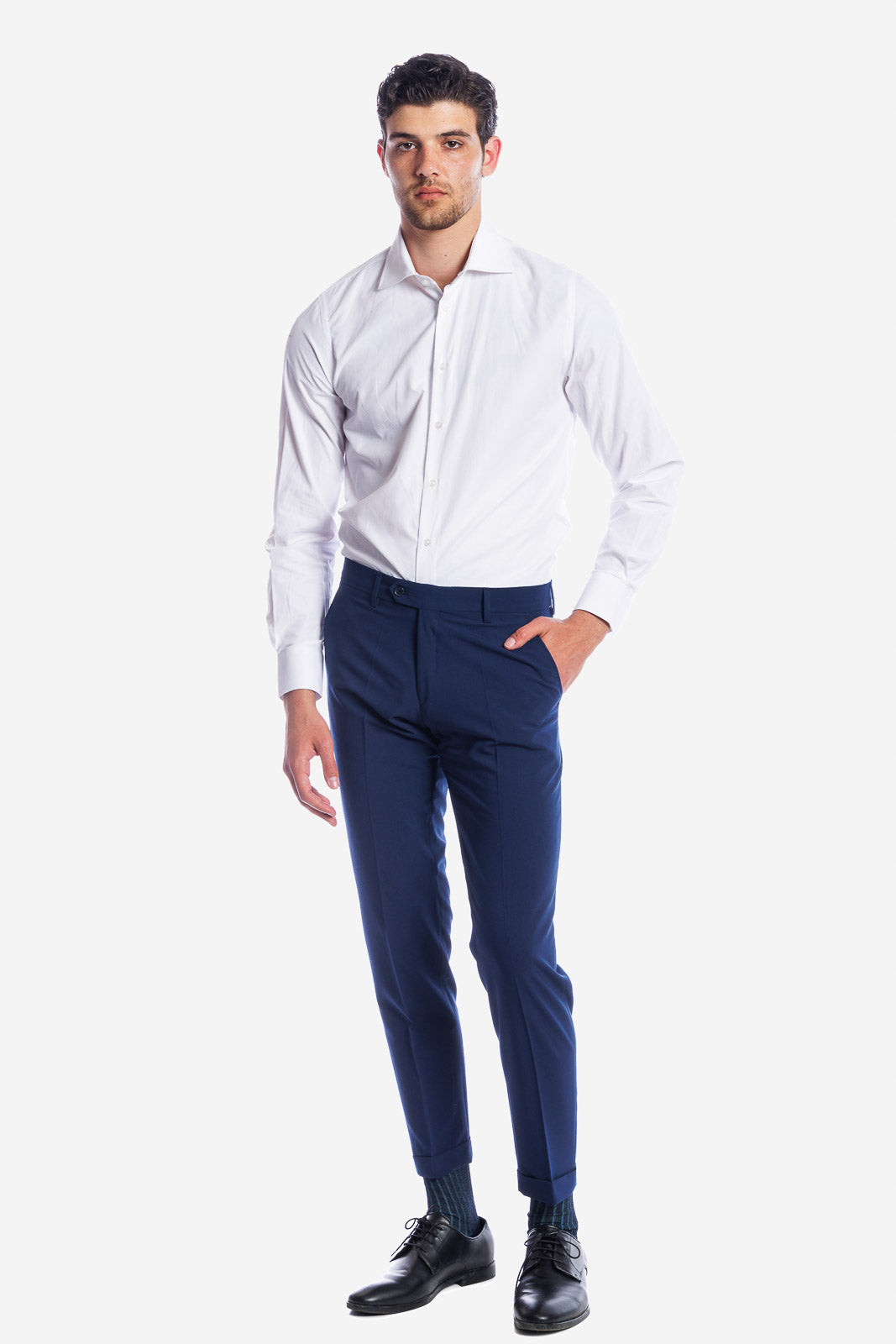 CLASSIC DRESS TROUSERS SOLID COLOR MK01 MUD