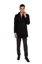 Cappotto monopetto petto a lancia
