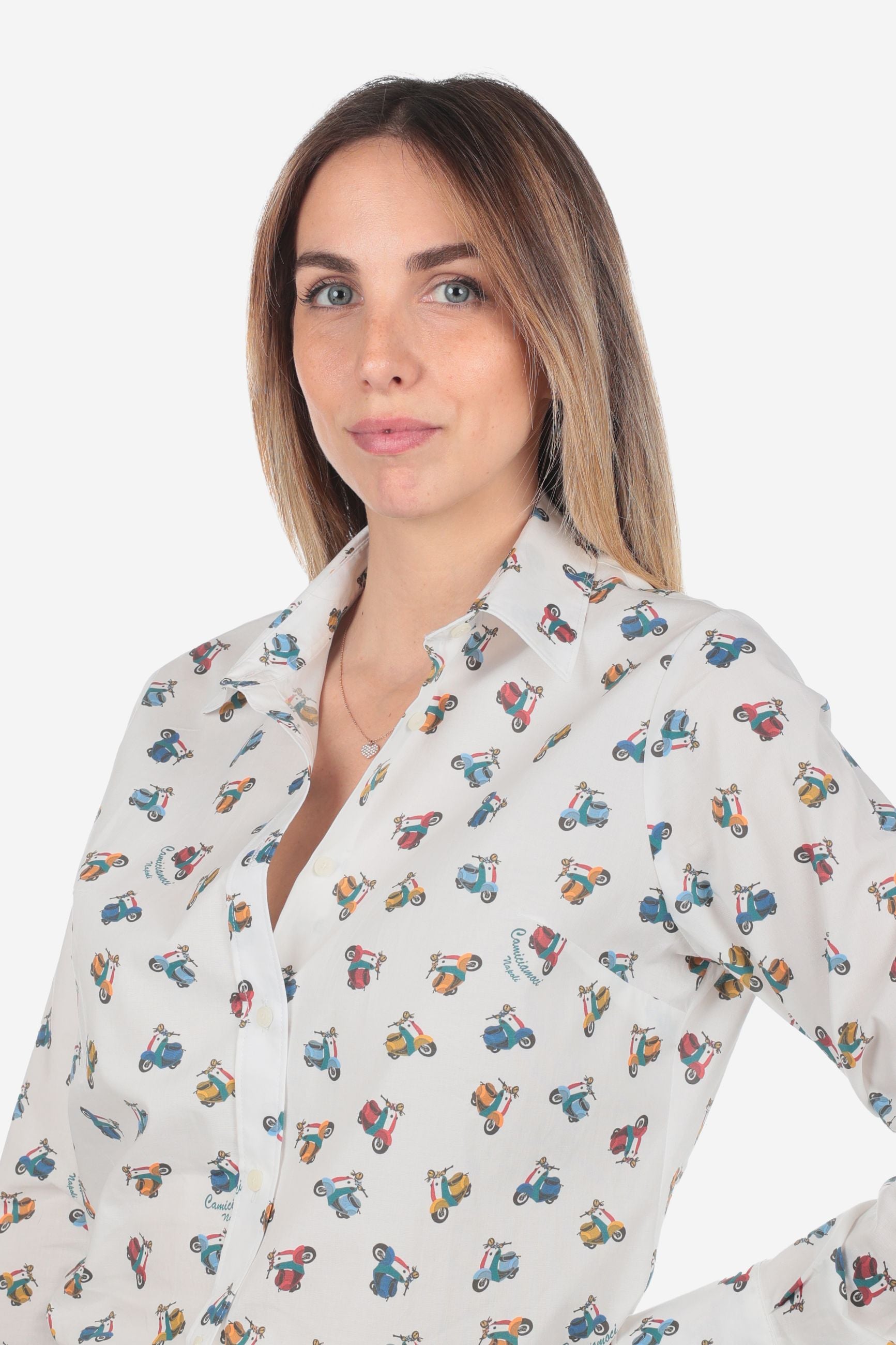 CAMICIA A FANTASIA FACILE STIRO VESPETTA DONNA