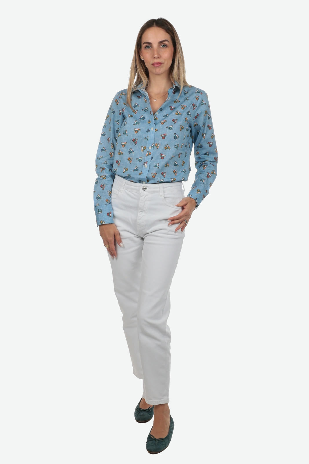 CAMICIA A FANTASIA FACILE STIRO VESPETTA DONNA