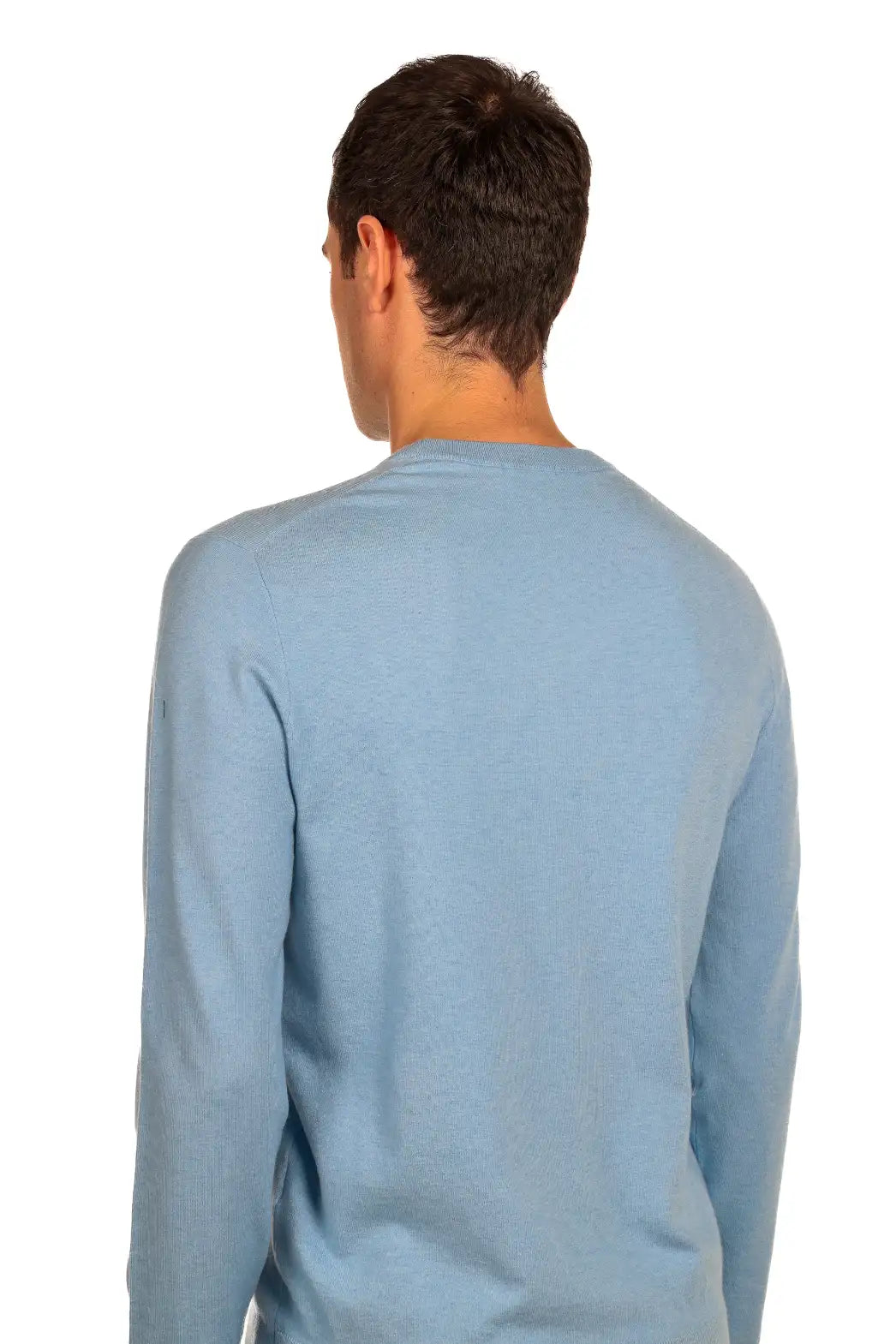 Maglia girocollo tessuto antiallergico effetto lanato