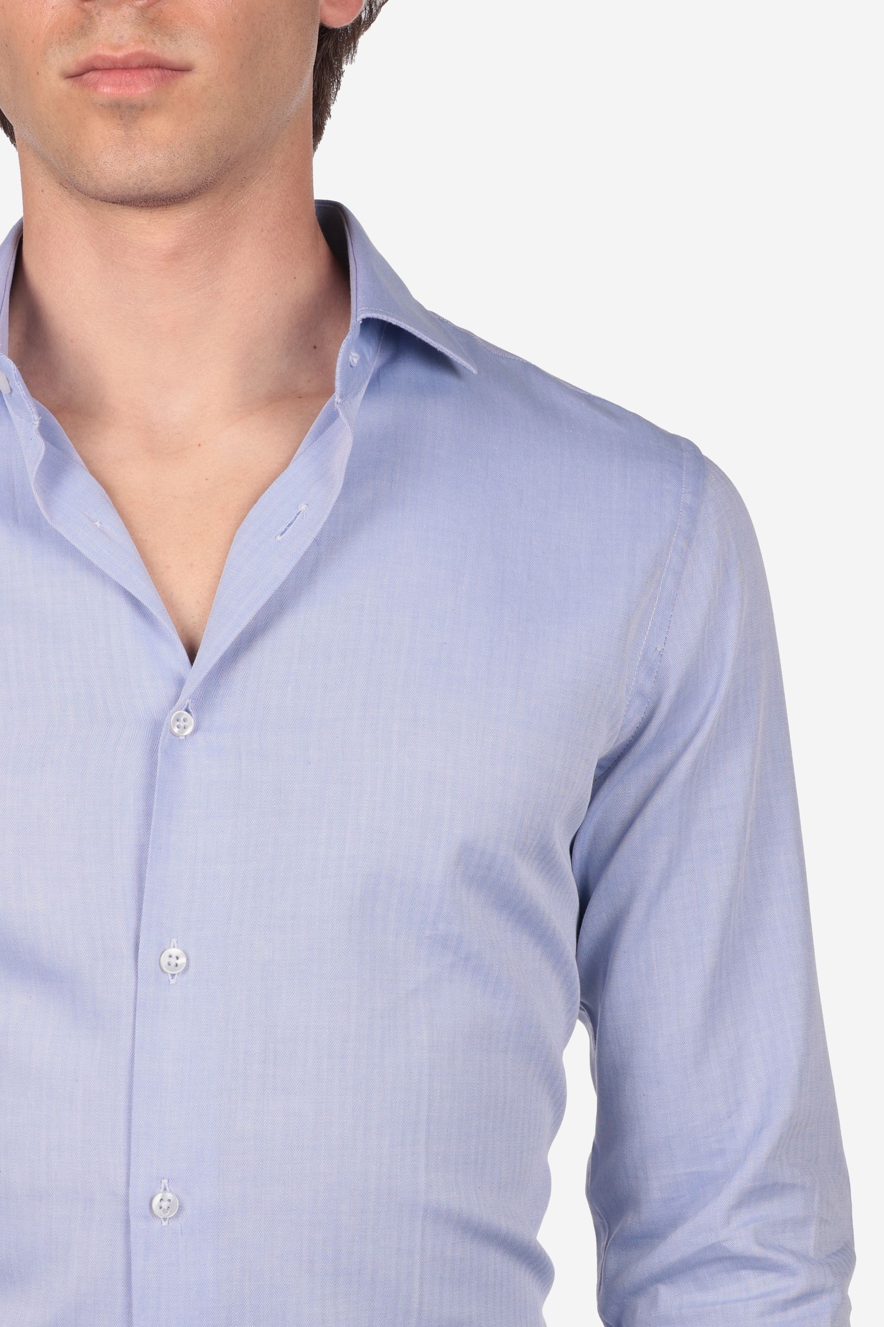Camicia 100% cotone spiga