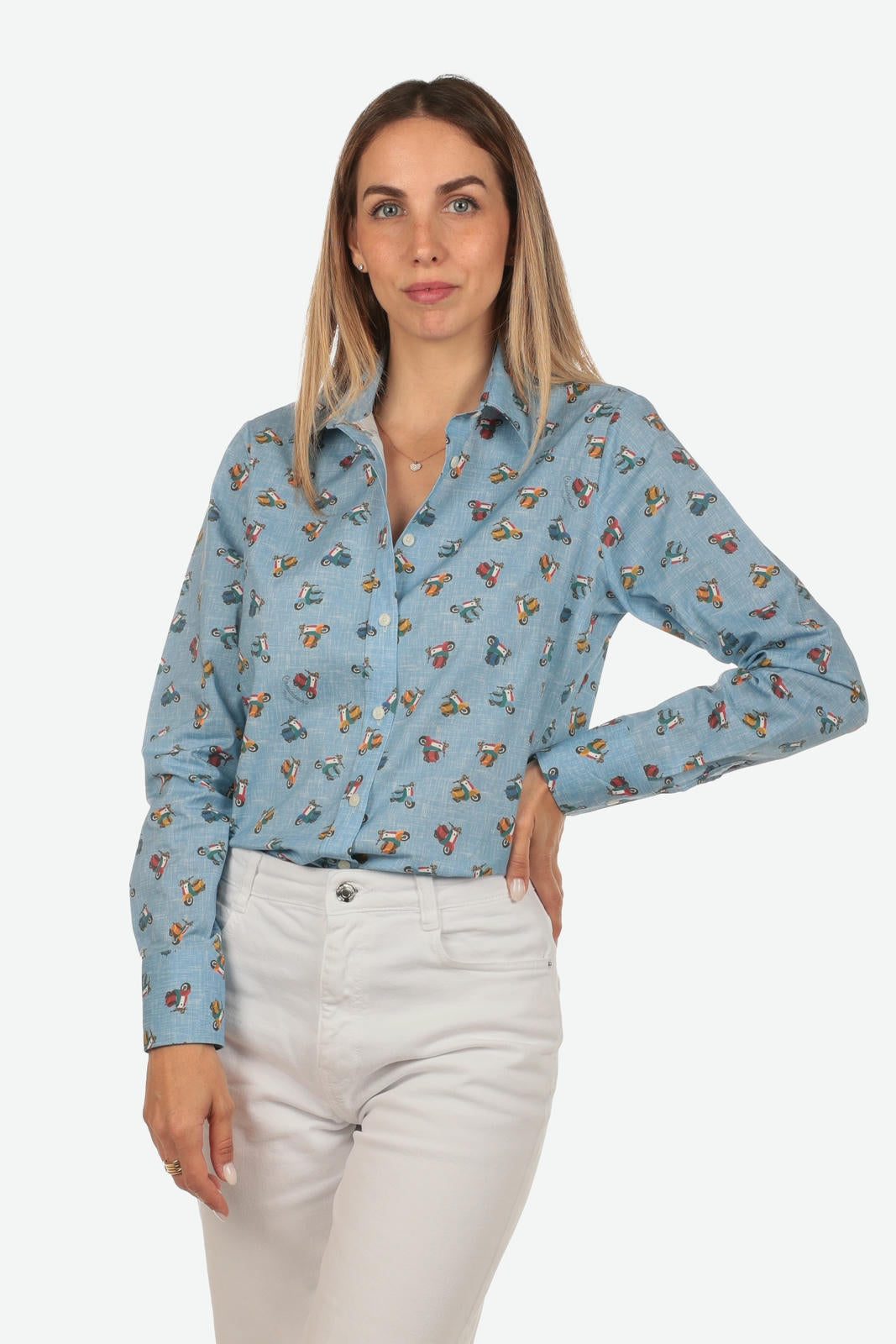 CAMICIA A FANTASIA FACILE STIRO VESPETTA DONNA