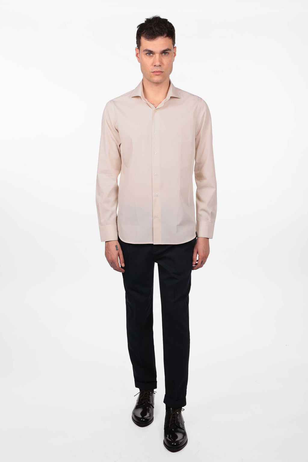 Camicia 100% cotone tinta unita