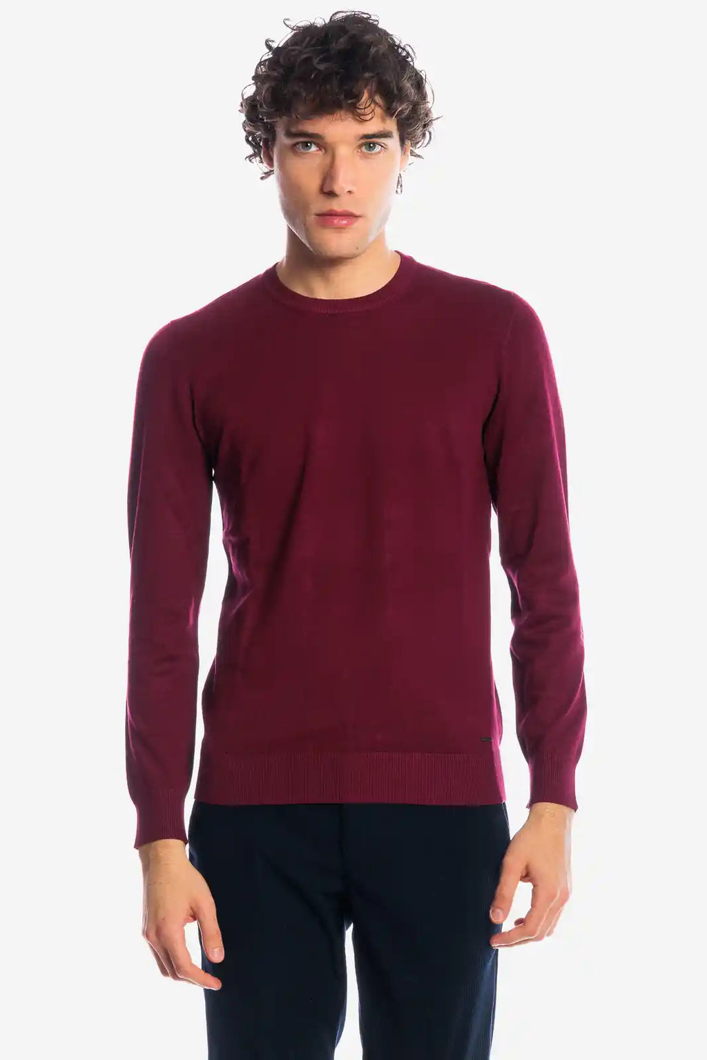 Maglia girocollo in viscosa