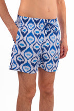 Costume a pantaloncino fantasia atmosfera mediterranea