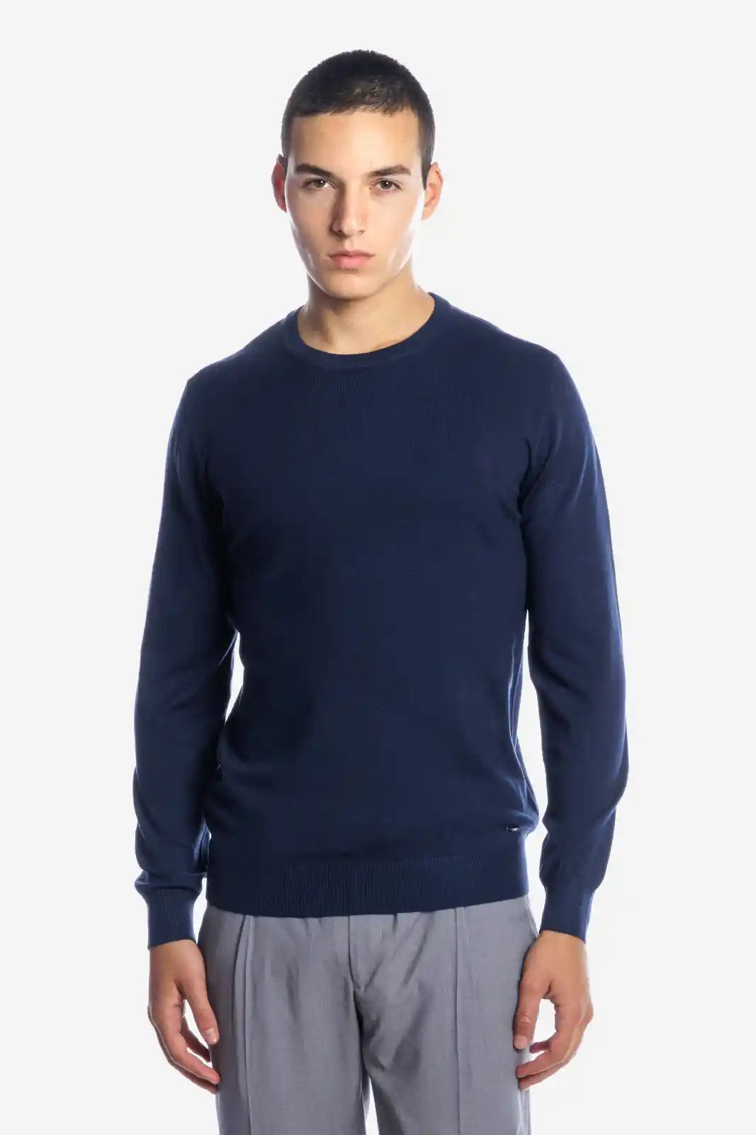 Maglia girocollo in viscosa