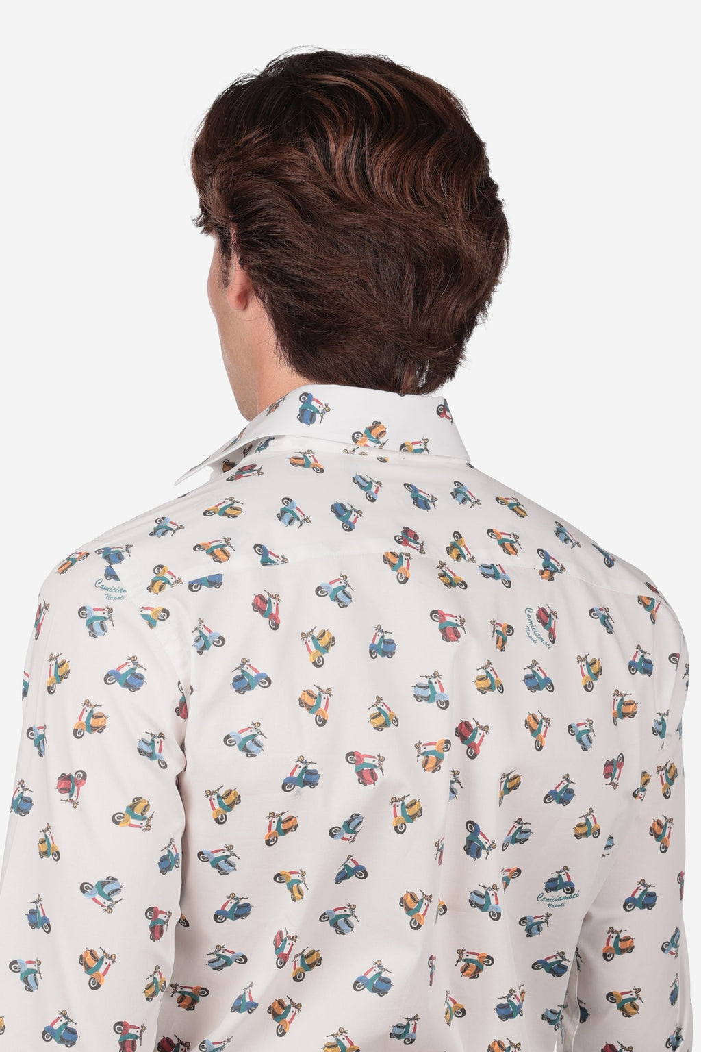 Camicia facile stiro a fantasia vespetta