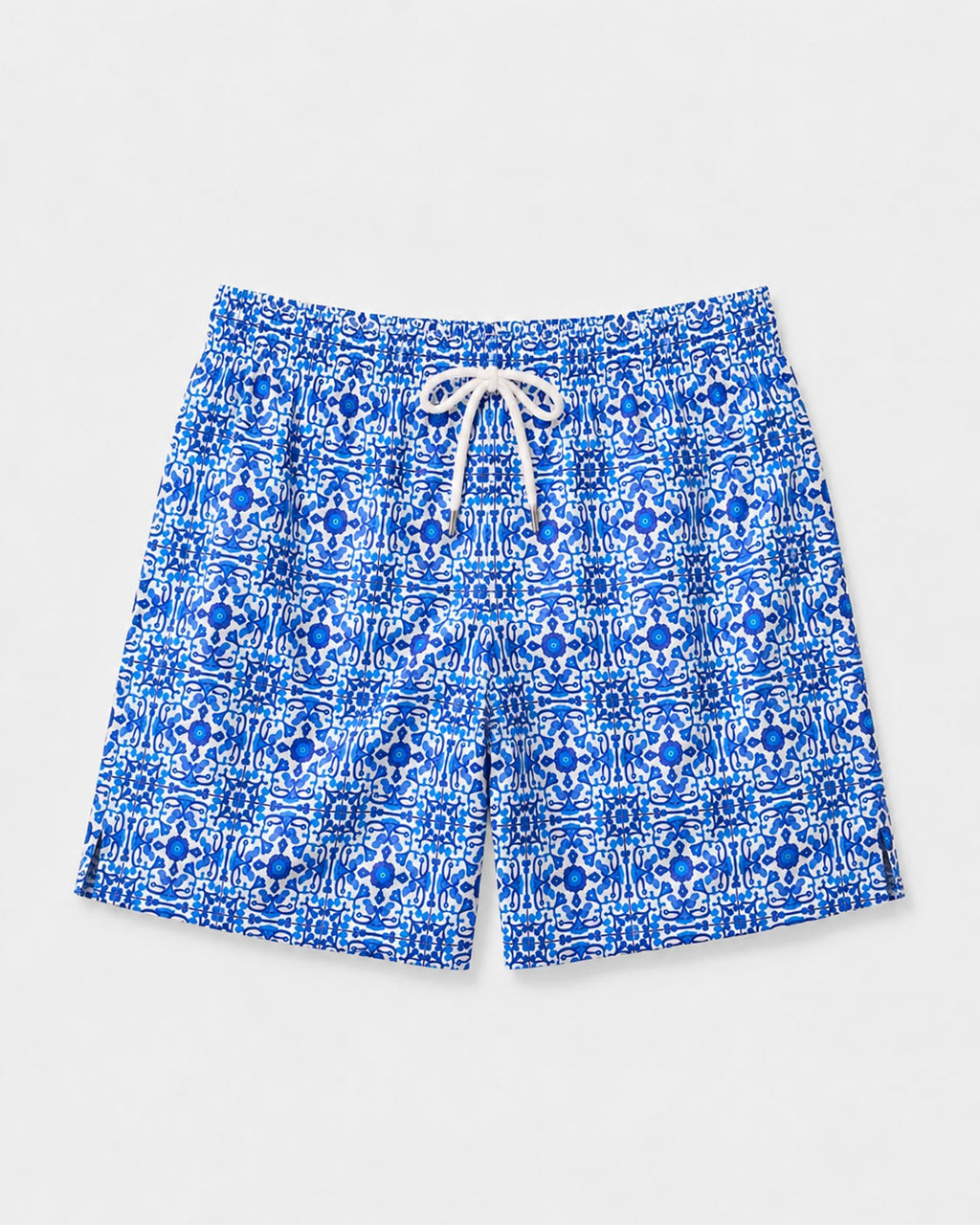 Costume da Bagno Uomo Stampa Maiolica Blu