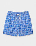 Costume da Bagno Uomo Stampa Maiolica Blu
