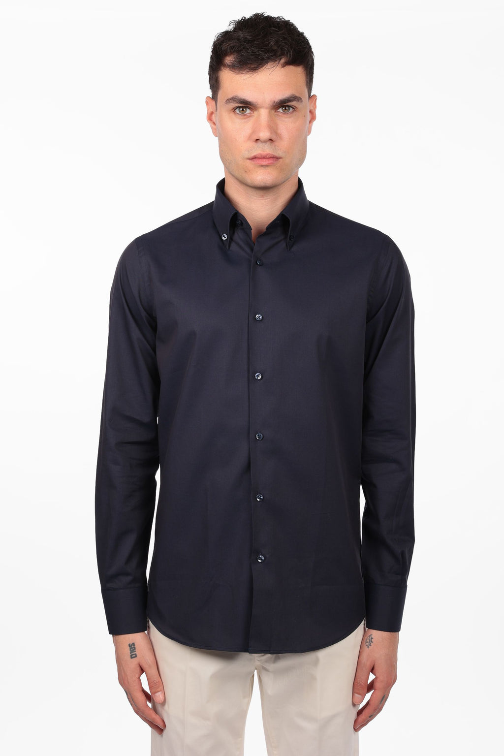 Camicia 100% cotone botton down twill