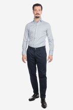 Camicia facile stiro a fantasia pavone