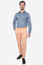 Camicia facile stiro a fantasia pavone