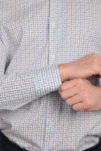 Camicia facile stiro a fantasia petali