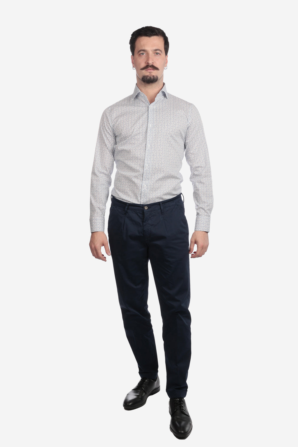 Camicia facile stiro a fantasia petali
