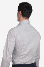 Camicia facile stiro a fantasia petali
