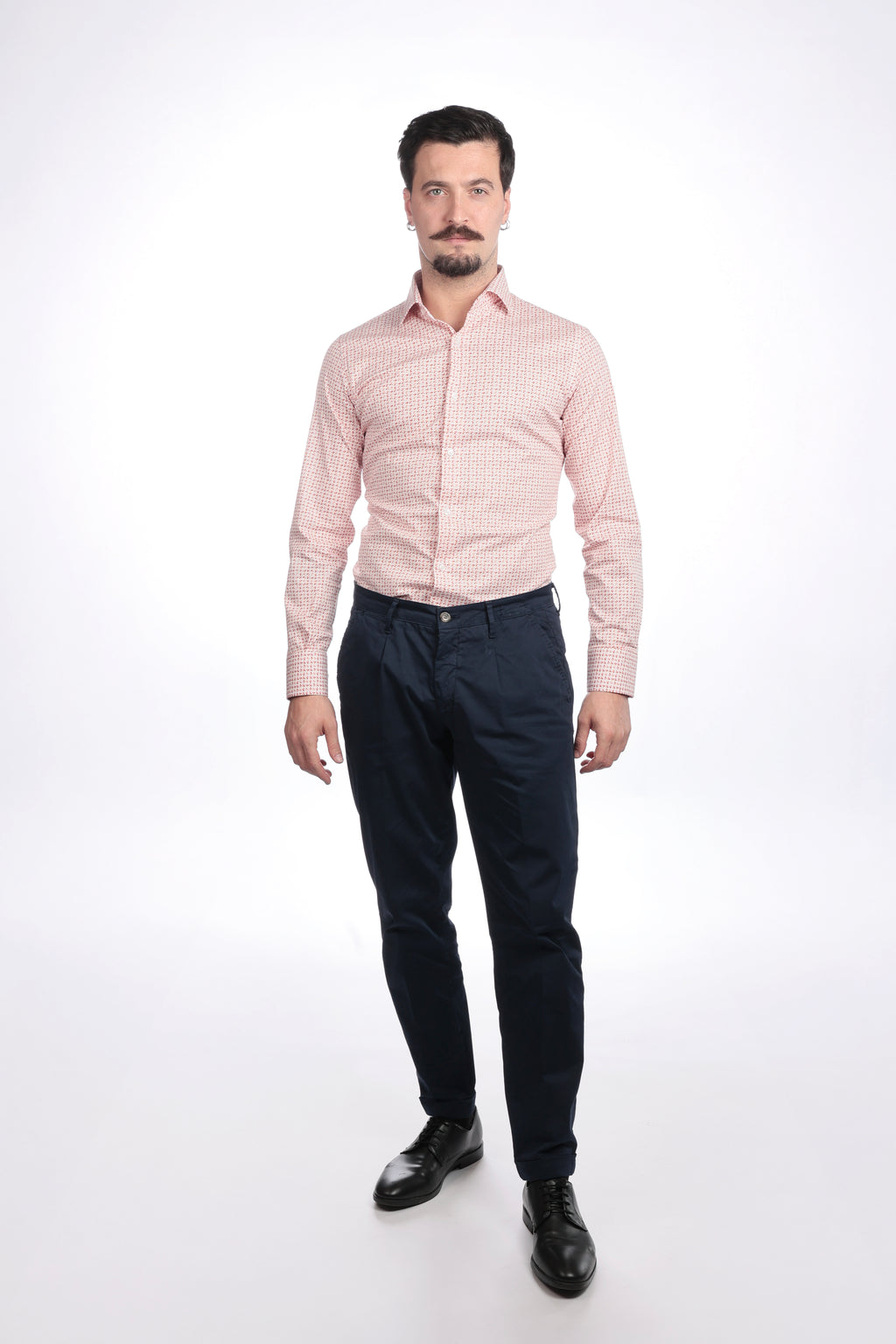Camicia facile stiro a fantasia petali