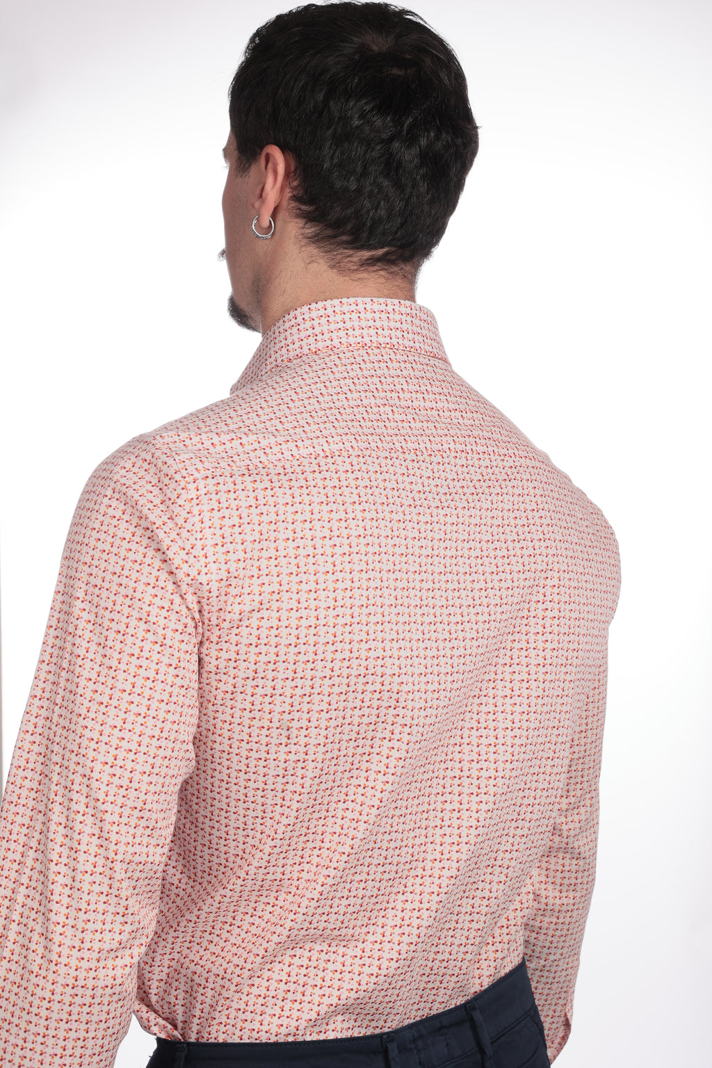 Camicia facile stiro a fantasia petali