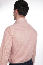 Camicia facile stiro a fantasia petali