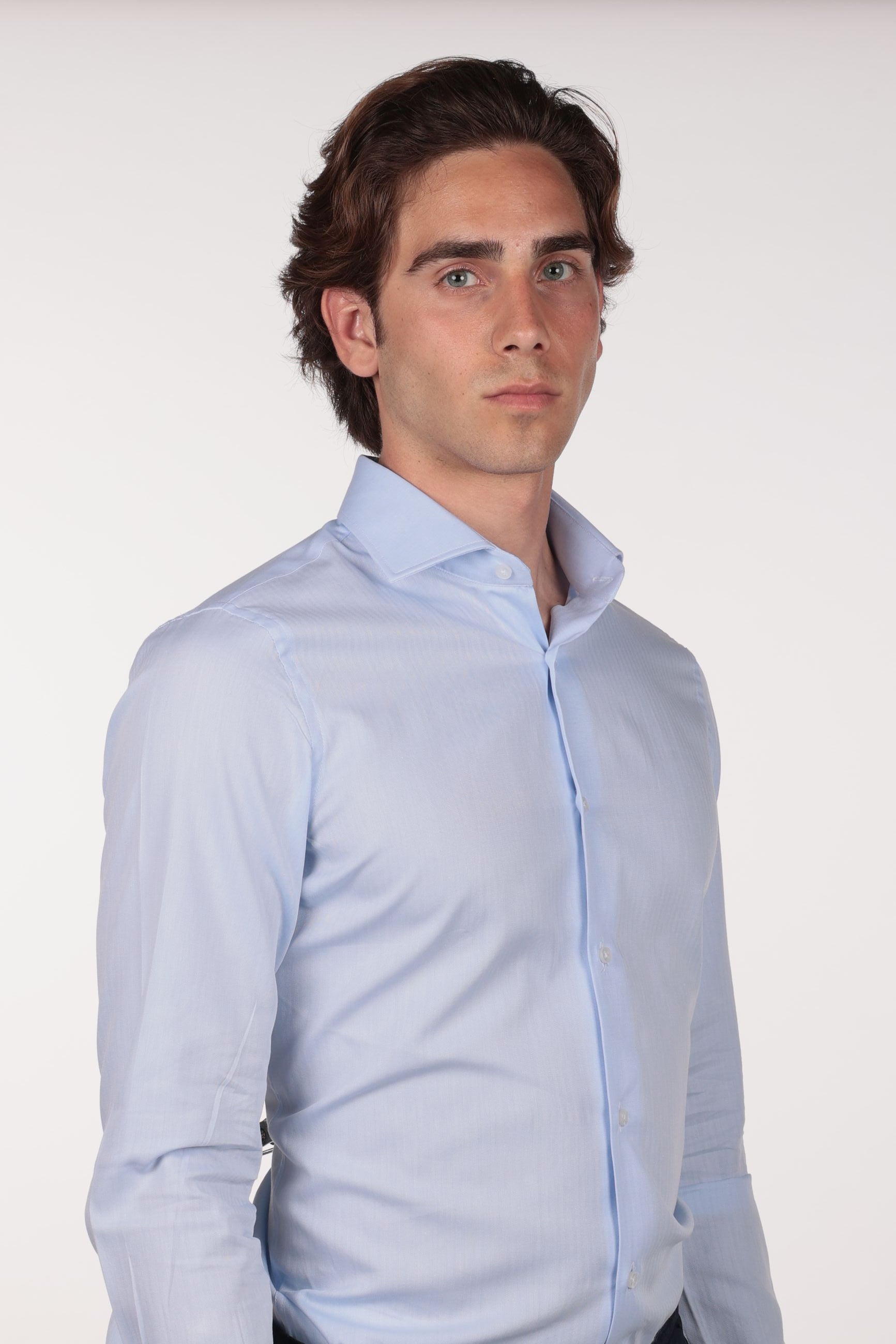Camicia 100% cotone spiga