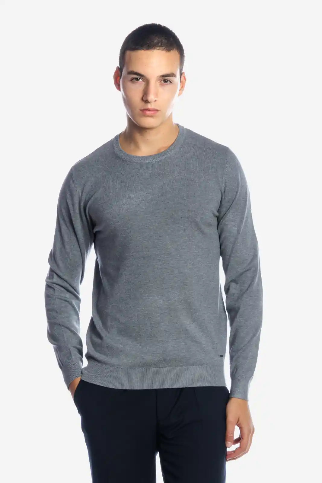 Maglia girocollo in viscosa