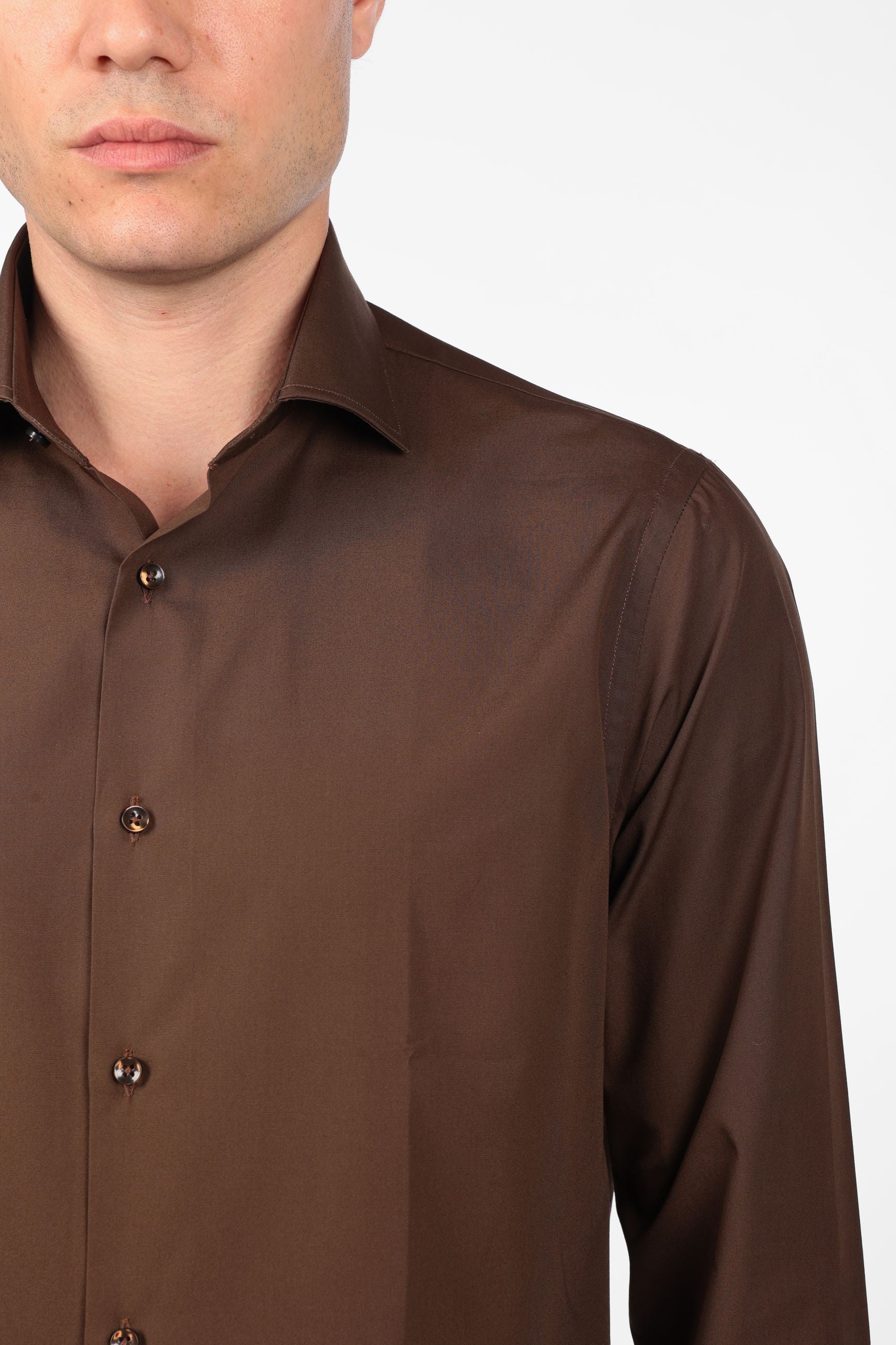Camicia 100% cotone tinta unita