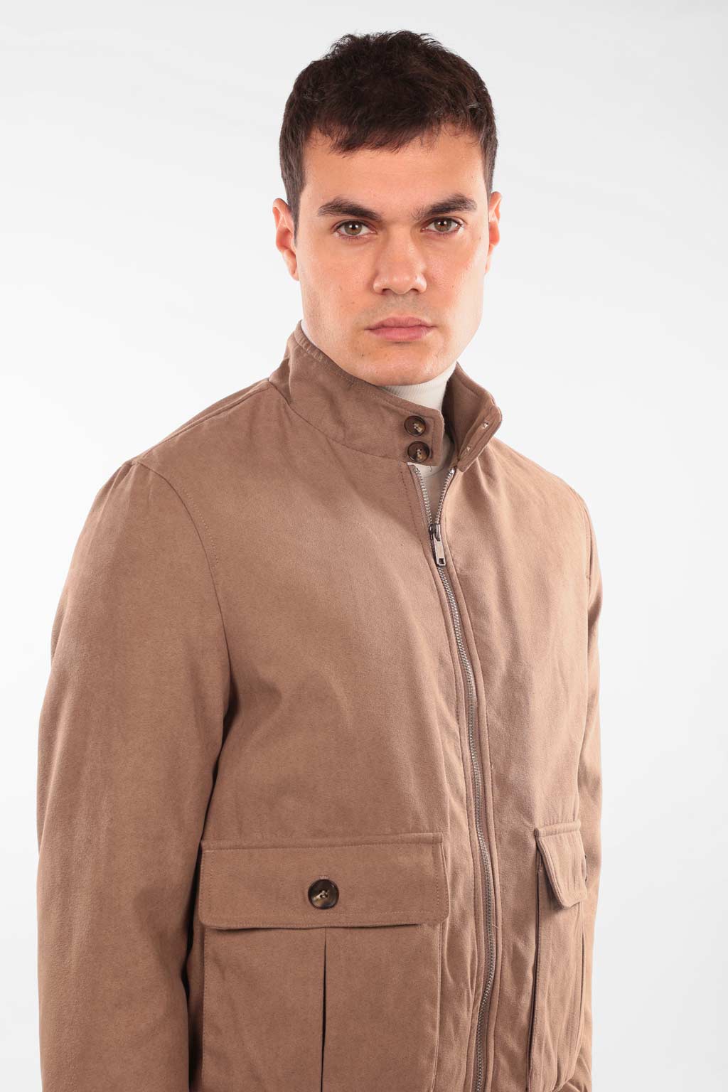 Giubbotto in alcantara