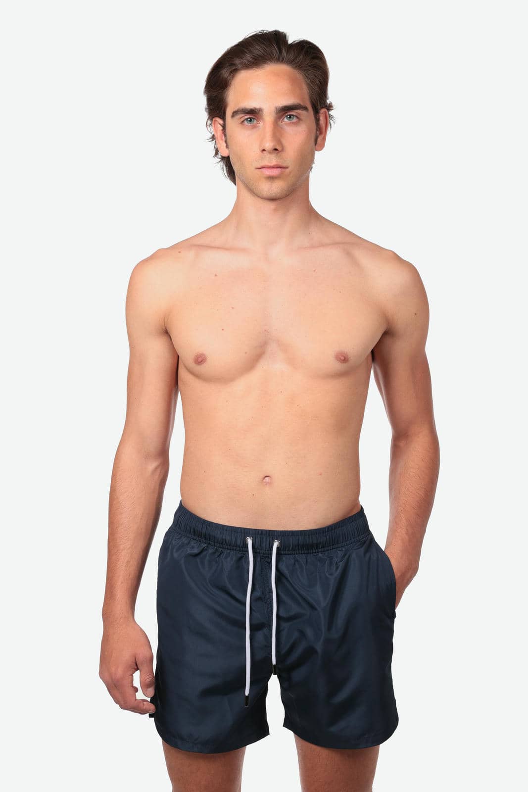 Costume a pantaloncino tinta unita