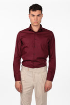 Camicia 100% cotone tinta unita