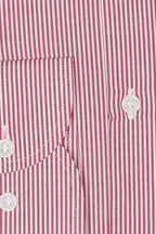 Camicia riga media in puro cotone
