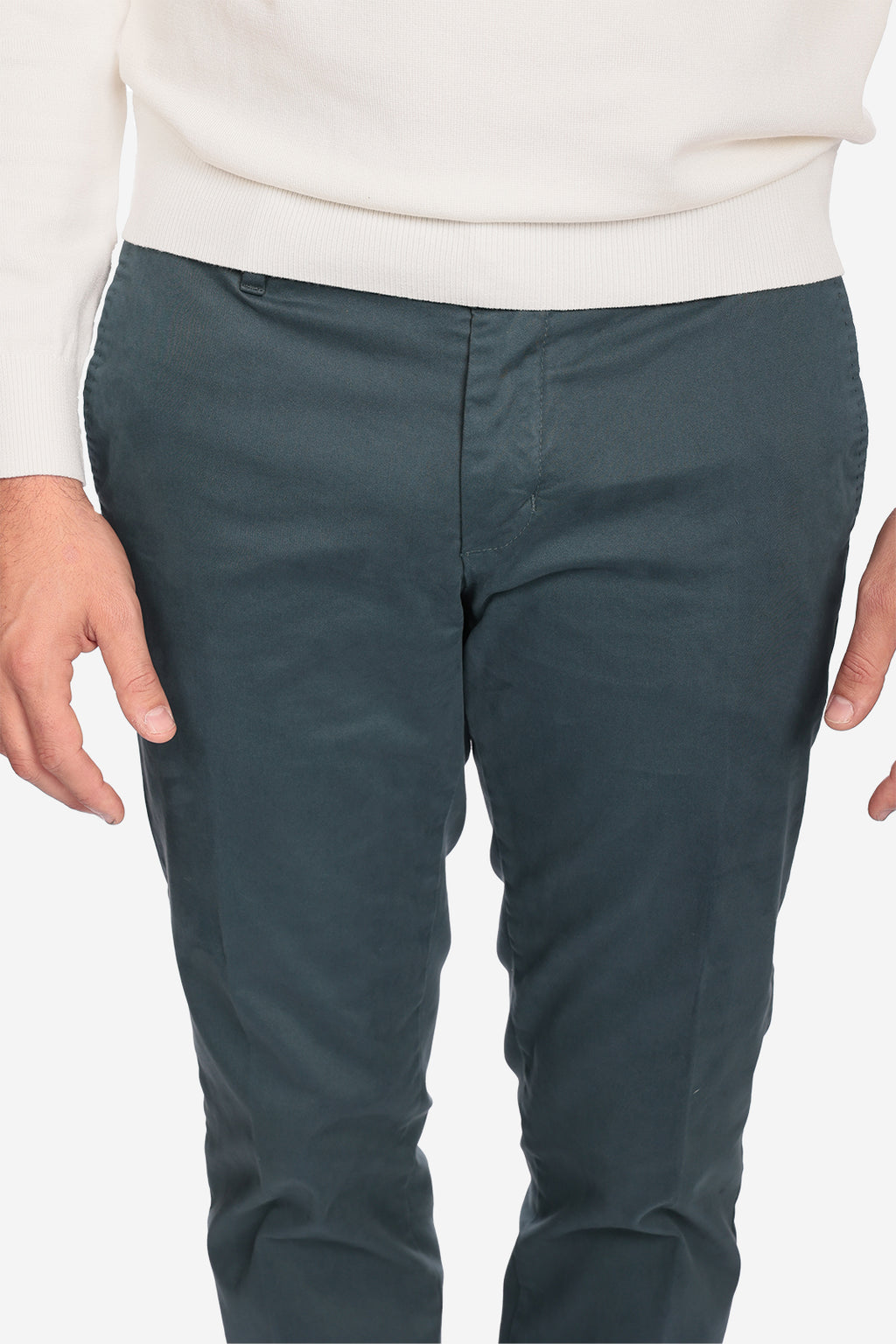 Pantalone in raso di cotone caldo