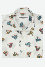 Camicia bambino a fantasia vespetta