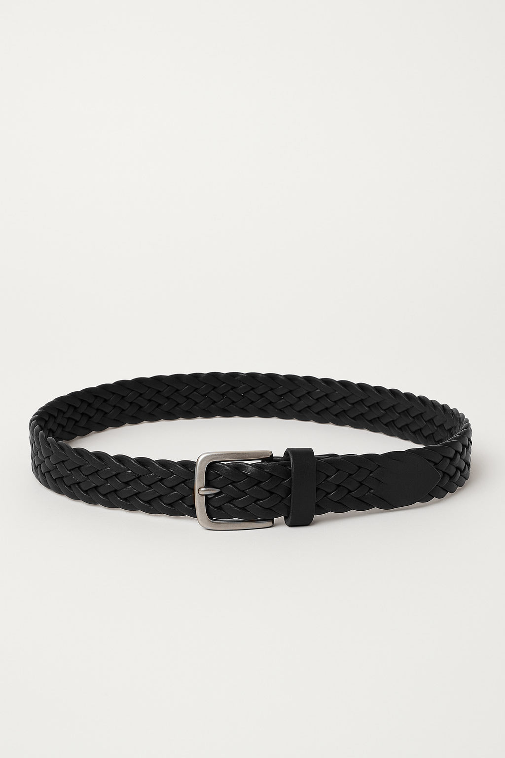 Cintura in pelle intrecciata