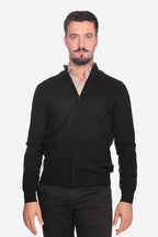 Maglia con zip in viscosa